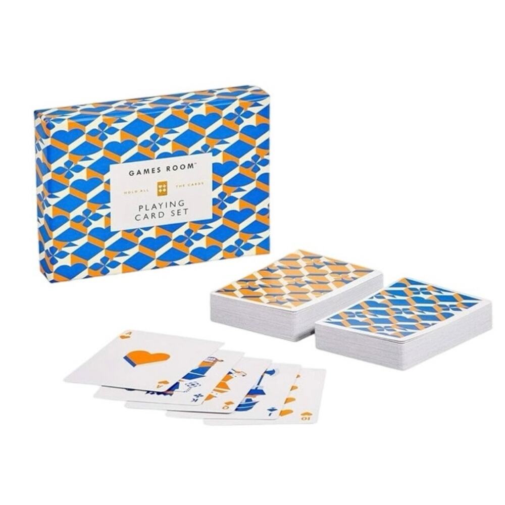 Games Room Playing Cards Set, Includes Instructions for Various Games